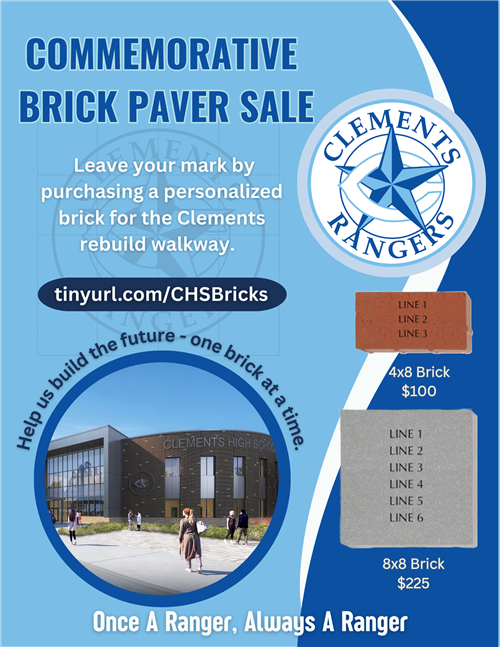 Commemorative Brick Paver Sale Flyer
